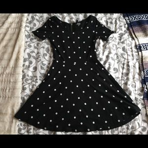 BLACK POLKA DOT H&M DRESS